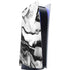 Black and White Marble Ink PS5 Digital Edition Console Skin